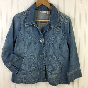 DKNY Distressed Denim jacket
